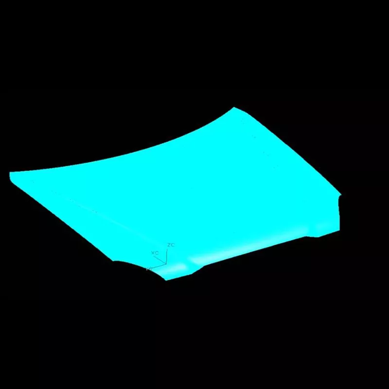 Матрица за печат на надворешниот панел на автомобилската хауба